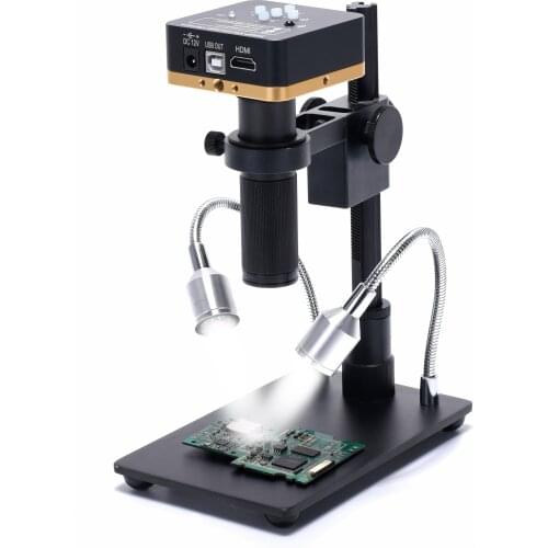 New 150X Lens 34MP 2K 1080P 60FPS FHD HDMI-Compatible USB Digital Industrial Microscope Camera for Mobile Repair Soldering
