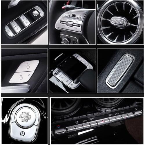 NEW For Mercedes Benz A B CLA GLB GLA Class W177 W247 C118 W118 X247 H247 Car Central Control Air Conditioning Button Trim Cover