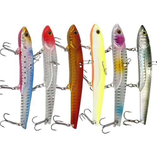 Fishing VIB Lure 8.2cm/25g Shore Cast Sea Bass Bait Metal Fishing Hard Lure Slice Jig Bait TackleMetal Jigging 1pcs
