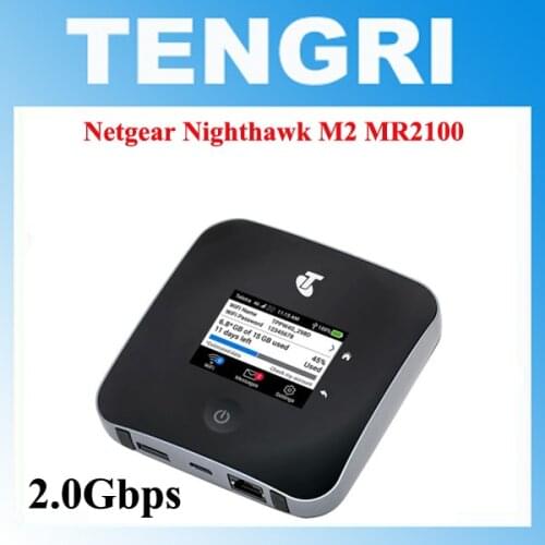Unlocked Netgear Nighthawk M2 MR2100 cat20 2Gbps 4GX Gigabit 4G 5CA Mobile WiFi Hotspot Pocket Router +2PCS 5dbi Antennas