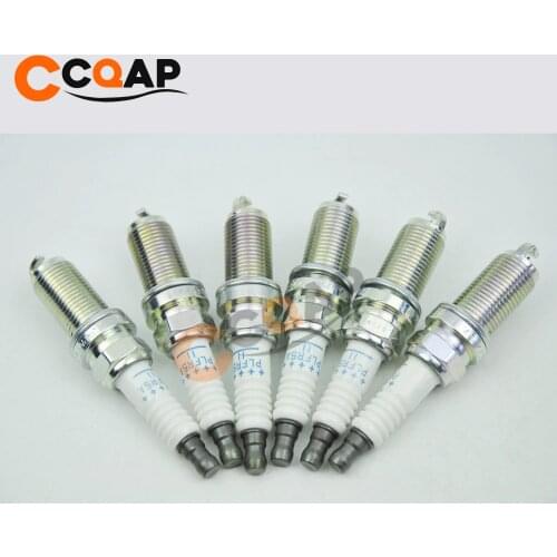 6pcs/lot Spark Plug For Nissan Infiniti Teana Altima Frontier Murano Sentra Titan 22401-5M015 PLFR5A-11 PLFR5A11