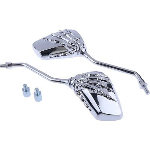 Gratis Verzending Universal Motor Scooter Achterkant Spiegel Modificatie Schedel Krop Shadow Achteruitkijkspiegels