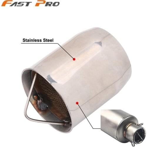 Motorbike Universal Front Catalyst DB Killer Removable Silencer for Motorcycle Exhaust Muffler