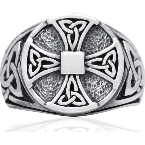Viking Nordise Cross ring stainless steel popular nature signet women engagement party jewelry For Man Women Lucky Gift OSR683