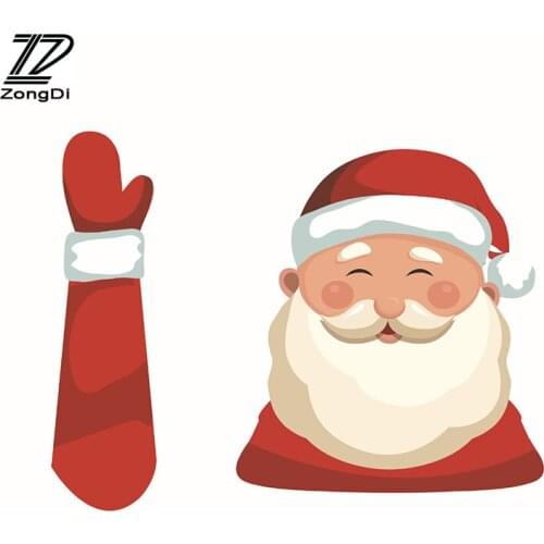 ZD Car Rear Window Wiper Merry Christmas Stickers For Opel Mokka Toyota RAV4 Yaris Prius Verso EZ Highlander Prado Accessories