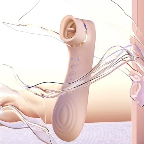 Female Vibrator Clitoris Sucker Tongue Licking Nipple Sucking Massage Clit G-Spot Stimulator Masturbator Pussy Licking Sex Toys