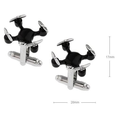 10pairs/lot Unique Unmanned Aerial Vehicle Flight Cufflinks UAV Flight Cuff Links Shirt Cuff Button Mens Jewelry Gift