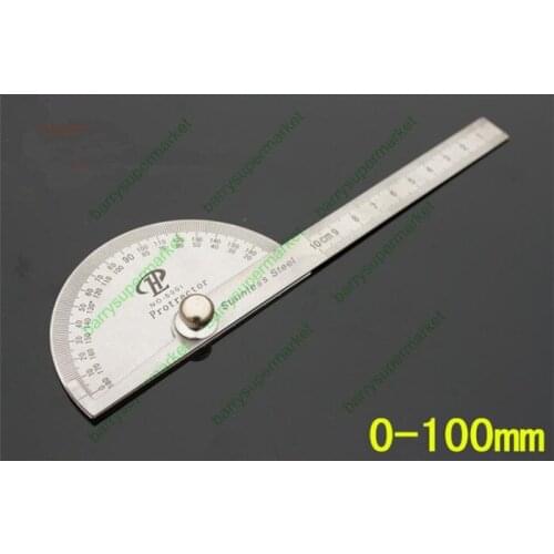 10PCS Stainless Protractor Round Head Angle Finder Craftsman Rule Ruler Machinist Tool