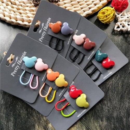 2PCS New Cute Color Matching Cartoon Princess Headwear Kids Elastic Hair Bands Children Ropes Girls Accessories Baby Headdress