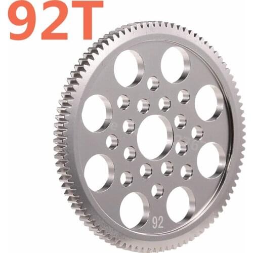 3Racing Sakura Alloy 6061 OP Metal 48P Spur Gear 92T Motor Gear For D4 CS AWD RWD For 1/10 Scale Models Drift Racing Cars RC Car