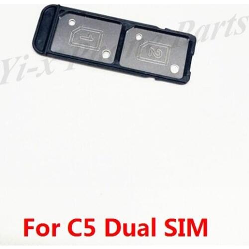 50PCS/LOT Dual SIM Card Tray Slot Holder Adapter for Sony Xperia C5 Phone Replacement Repair Part