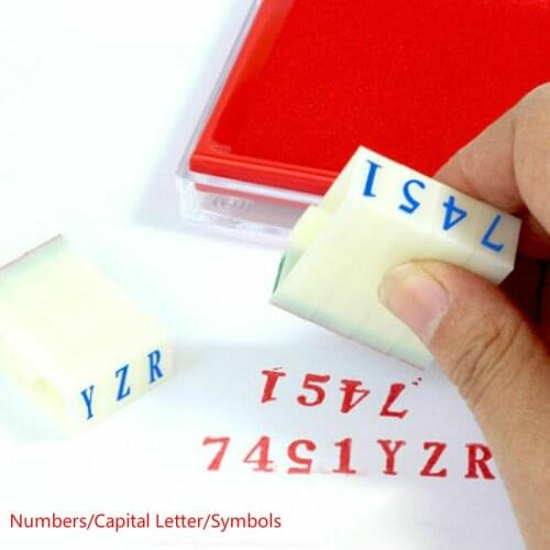 Ink Print Number Symbol Seal Chapter Combination DIY Paper Work Diary Alphabet Stamp Ablum Wedding Letter stamp