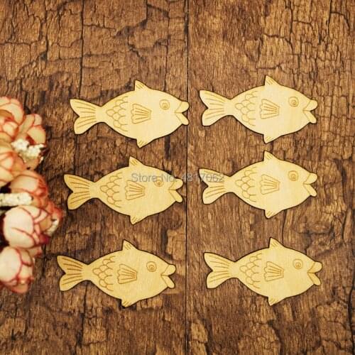 Wooden Comic Fish Craft Shapes Plywood