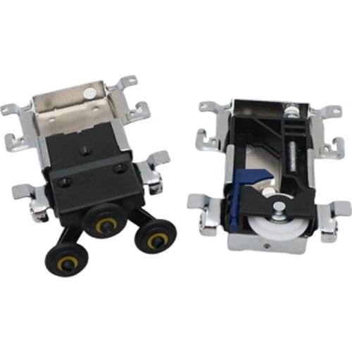 Sliding wardrobe door part top/bottom down Wheels/Runner/Guides kit side-mounted hanging sliding pulley open wheel for cabinet