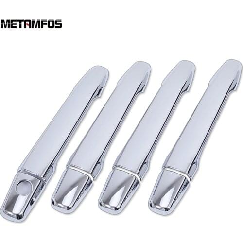 For Mitsubishi Lancer/Lancer X/Lancer Evo 2008-2011 2012 2013 2014 Chrome Door Handle Catch Cover Trim Exterior Car Accessories