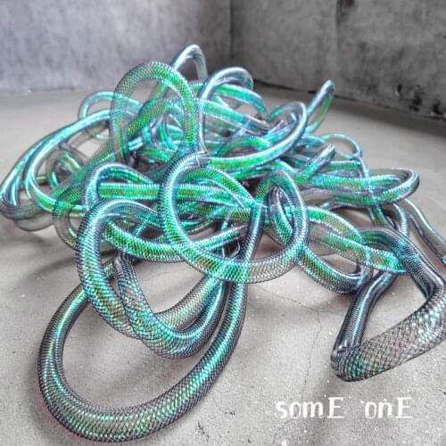 Elastic Tube Accessories Ghost Green Free Twist Shap DIY Modeling Design Handmade Jewelry Wedding Artwork Decor Designer Fabric