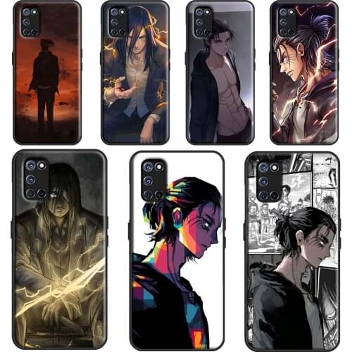 Eren Yeager Attack on Titan For OPPO A15 A3S A5S A52 A72 A92 A83 A91 A93 F5 Reno2 Z A31 A53 A5 A9 2020 A1K Phone Case