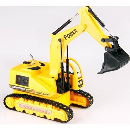Classic Remote Control Crane 5 Channel RC Engineering Vehicle 8033E Wire Control Crawler Excavator Simulation Industrial Toys