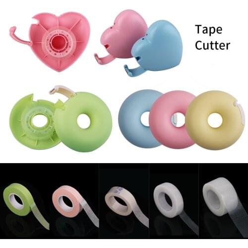 Eyelash Extension Tapes Non-Woven PE Medical Tapes Colors Tape Cutters Grafting Eyelashes Cutting Adhesive Rotating Makeup Tools