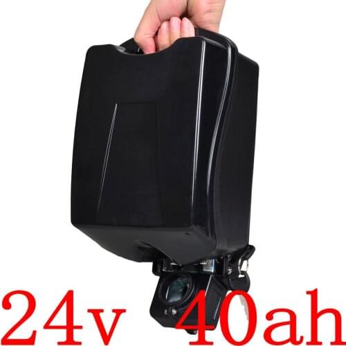 24V 500W 700W lithium battery 24V 40Ah electric bike battery24V 35Ah 40Ah Electric Scooter Ebike battery with 30A BMS+5A charger