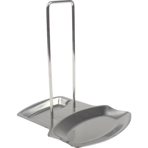 Soup Spoon Rests Stainless Steel Pan Pot Cover Lid Rack Stand Spoon Holder Stove Organizer Storage Kitchen Accessories