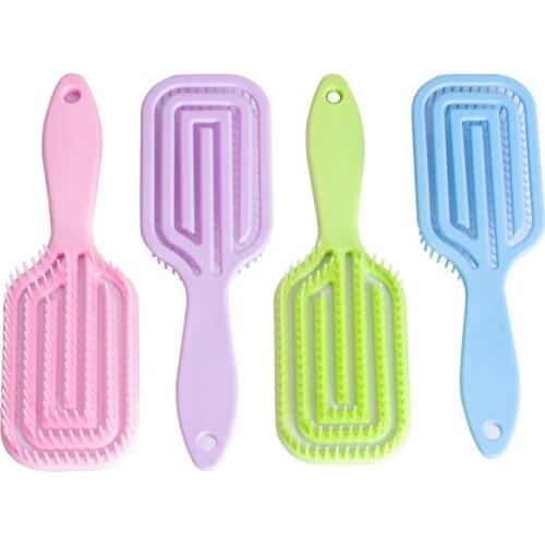 New Wide Teeth Air Cushion Combs Women Scalp Massage Comb Hair Brush Hollowing Out Home Salon DIY Hairdressing Tool