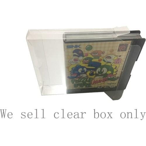 10pcs Plastic Protecive box cover For SNK NGP NGPC plastic game card box storage display box