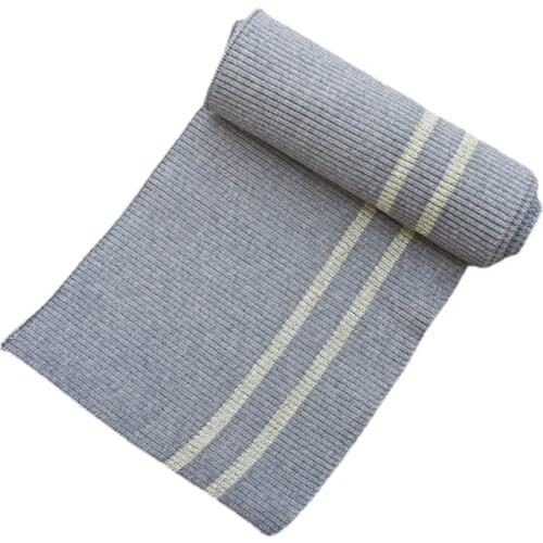 Width 6'' Stripe Practical Thickened Elastic Thread Pure Cotton Fabric By The Yard For Collar Cuff Accessories Material