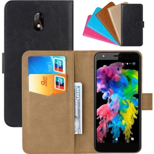 Luxury Wallet Case For Digma LINX Trix 4G PU Leather Retro Flip Cover Magnetic Fashion Cases Strap