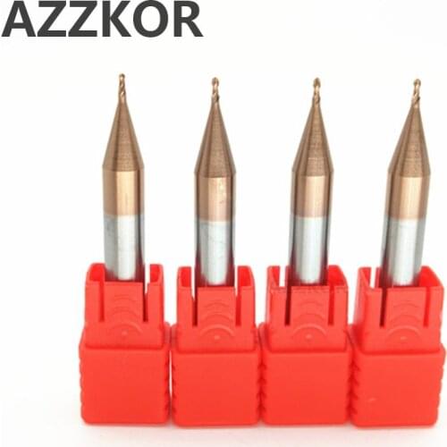 Key Machine Ball Nose End Mills Coating Milling Cutter Carbide Tungsten Steel Top 6 Handle Working Special Endmill50L/75L/100L