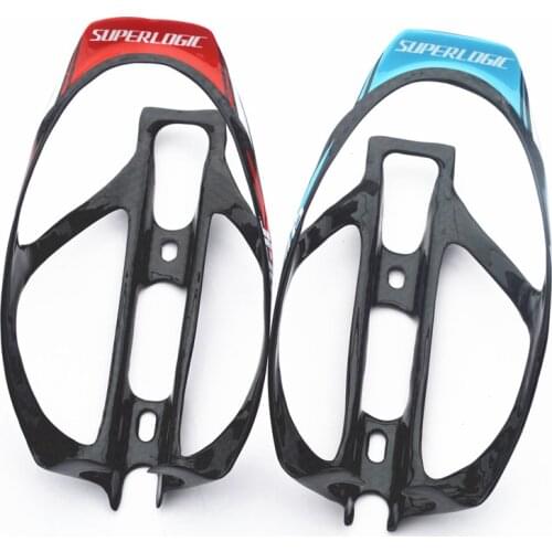 Superlogic 2pcs/lot full carbon fibre water bottle cage bottle holders bicycle bike parts for MTB road cycling 24g