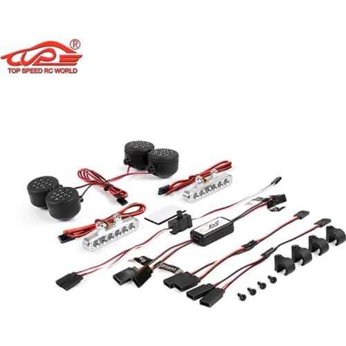 LED Light Headlight + Tail Light Kit for 1/5 Scale Losi 5ive-T Rofun Rovan LT Kingmotor X2 Truck Rc Car Parts