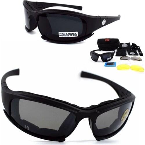 Tactical Glasses X7 Polarized Sunglasses Goggles Outdoor Men 's Hunting Shooting Goggles Hiking Sport Glasses Eyewear 4 lens