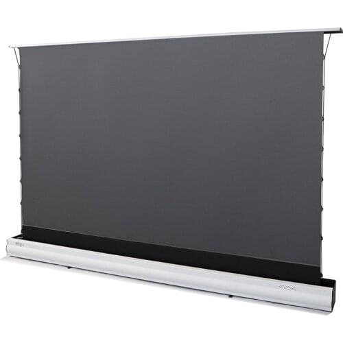 TRINOVISUALS New Generation Alr Projector Screen Motorized Floor Screen For UST Laser Projector 4k HD Home Cinema Screen