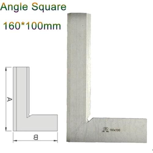 90 Degree Angle Ruler 160*100mm Metric Try Square Gauge Measuring Tool High Quality