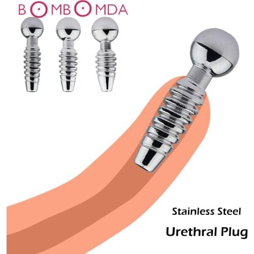 Sex Urethral Catheters For Men 1PC Male Stainless Steel Penis Plug Urethral Dilator Catheters Sound Stretching Adult Sex Toys