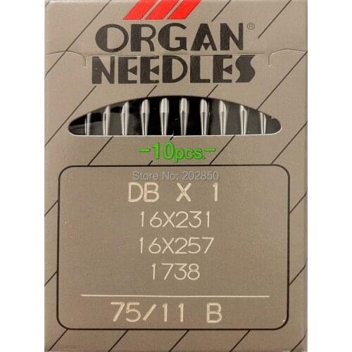 Japanese Original Organ Brand Needles DBX1,75/11 B,20Pcs/Lot,For Simple Lockstitch & Computerized Lockstitch Sewing Machines