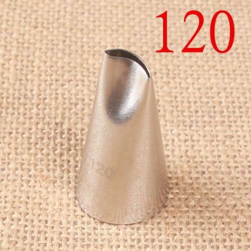 120# Rose Petals Cream Bean Paste Decorating Mouth 304 Stainless Steel Baking Cake DIY Tool Medium