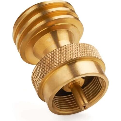 1Lb Propane Adapter for Disposable Throwaway Cylinder, 1Lb to 20Lb Adapter Designed for 20 or 30 Pound LP Gas Bottle