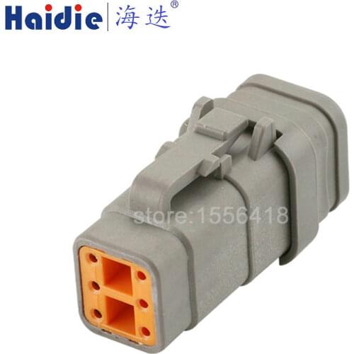 Free shipping 2sets 6pin auto electric housing plug wire harness waterproof cable connector DTM06-6S-E007