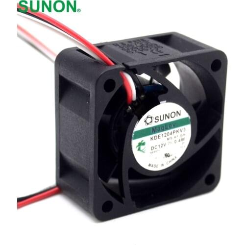 2pcs KDE1204PKV3 4020 40mm 40X40X20 DC 12V 0.40W server inverter cooling fan 2pcs/lot