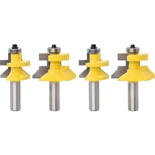 ABSF 2 Pcs Shank V Groove & Matched Tongue Router Bit Set 45 Degree Woodworking Milling Cutter Woodworking Cutter