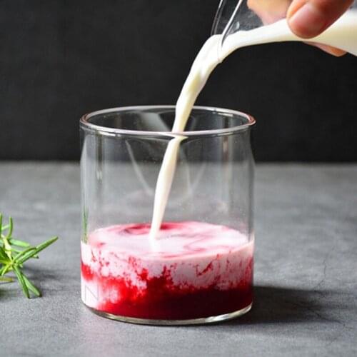 280/400ml Glass Cup Transparent Tea Coffee Mug Ice Beer Cup Heat Resistant Insulated Glass Cup Milk Juice Mug