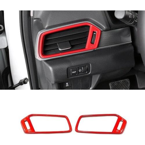 ABS Plastic For Honda Accord 10th 2018 2019 Car left and right air outlet Cover Trim accessories car styling 2pcs