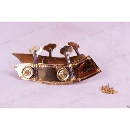 Bass Parts Double bass Peg Tuner Keys Metal Body 3/4 New Durable Brass New