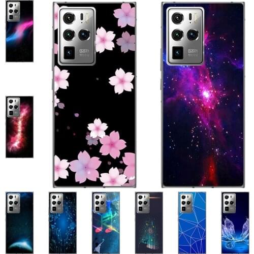 For ZTE Nubia Z30 Pro 2021 6.67 inch Phone Cases Soft TPU Mobile Cover Cute Fashion Cartoon Painted Shell Bag Accessories