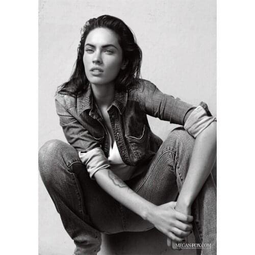 D0824 Megan Fox Movie Star Model Silk Fabric Poster Art Decor Indoor Painting Gift