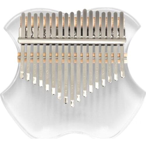 Hot Sale Lightweight 1 Set Delicate Professional Thumb Piano Finger Keyboard Durable Kalimba Transparent for Bands