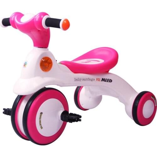 Childrens Tricycle Stroller Three-wheeled Baby Stroller Childrens Bicycle Balance Bike Toddler Toys for Kids Car Baby Walker