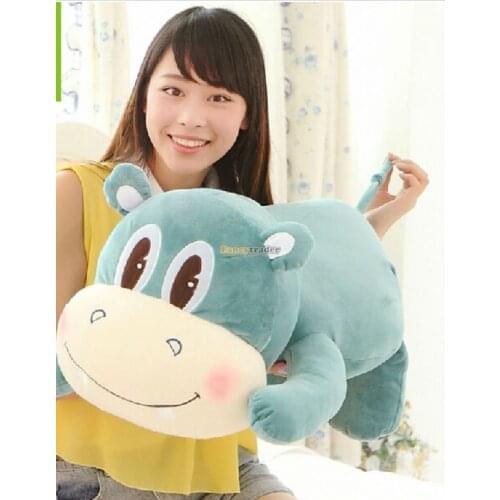Fancytrader 39'' / 100cm Lovely Super Soft Plush Giant Hippo Toy, 2 Colors Available! Free Shipping FT50151